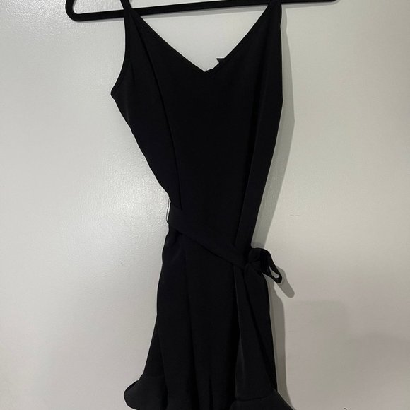 Aqua Ruffle Trim Romper Small - Picture 2 of 4